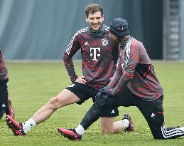 (SP)GERMANY-MUNICH-FOOTBALL-UEFA CHAMPIONS LEAGUE-BAYERN MUNICH-TRAINING SESSION