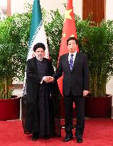 CHINA-BEIJING-LI ZHANSHU-IRANIAN PRESIDENT-MEETING (CN)