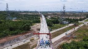 INDONESIA-KARAWANG-JAKARTA-BANDUNG HIGH-SPEED RAILWAY-CONSTRUCTION