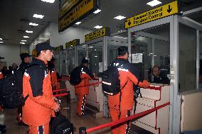 TÜRKIYE-EARTHQUAKES-CHINA SEARCH AND RESCUE TEAM-DEPARTURE