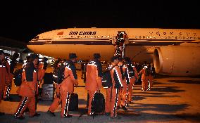 TÜRKIYE-EARTHQUAKES-CHINA SEARCH AND RESCUE TEAM-DEPARTURE