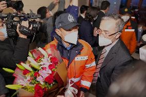 CHINA-BEIJING-TÜRKIYE-EARTHQUAKES-RESCUE TEAMS-RETURN (CN)