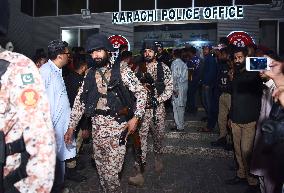 PAKISTAN-KARACHI-POLICE BUILDING-ATTACK