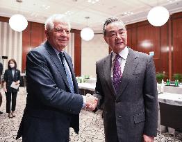 GERMANY-MUNICH-WANG YI-JOSEP BORRELL-MEETING