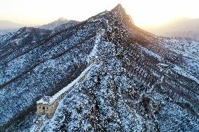 CHINA-BEIJING-GREAT WALL-SNOW SCENERY (CN)