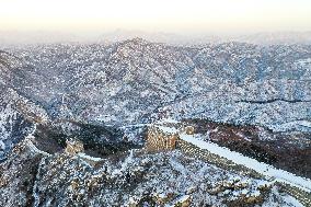 CHINA-BEIJING-GREAT WALL-SNOW SCENERY (CN)