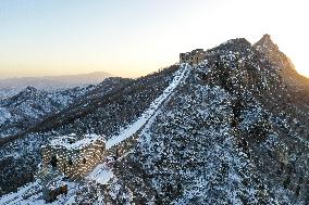 CHINA-BEIJING-GREAT WALL-SNOW SCENERY (CN)