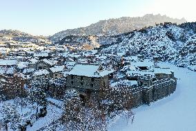 CHINA-BEIJING-GUBEI WATER TOWN-SNOW SCENERY (CN)