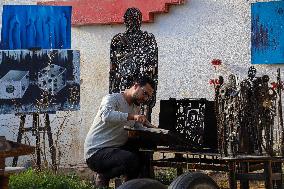 MIDEAST-GAZA CITY-ARTISTS