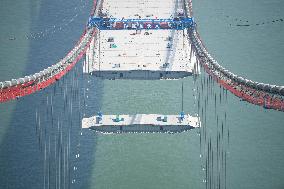 CHINA-GUANGDONG-LINGDINGYANG BRIDGE-CONSTRUCTION (CN)