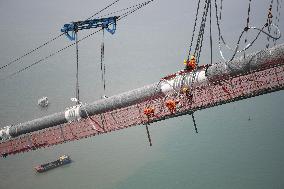 CHINA-GUANGDONG-LINGDINGYANG BRIDGE-CONSTRUCTION (CN)