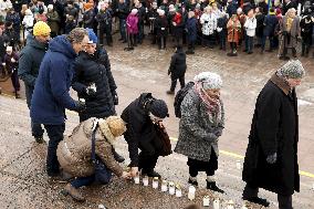 Light for Ukraine memorial event