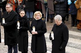 Light for Ukraine memorial event