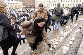 Light for Ukraine memorial event
