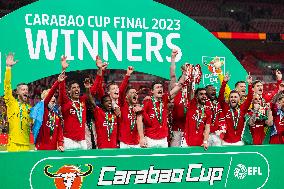 (SP) BRITAIN-LONDON-FOOTBALL-FOOTBALL LEAGUE CUP FINAL-NEW VS MUN