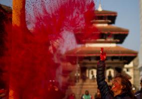 NEPAL-KATHMANDU-HOLI FESTIVAL