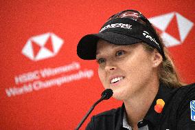 (SP)SINGAPORE-GOLF-WOMEN'S WORLD CHAMPIONSHIP-PRESS CONFERENCE