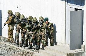 Joint counterterrorism drill of GSDF and Indian Army