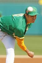 Baseball: Athletics' Fujinami