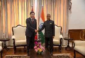 INDIA-NEW DELHI-CHINA-QIN GANG-SUBRAHMANYAM JAISHANKAR-MEETING