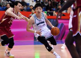 (SP)CHINA-QINGDAO-BASKETBALL-CBA LEAGUE-QINGDAO VS ZHEJIANG (CN)
