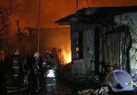 INDONESIA-JAKARTA-FUEL STORAGE STATION-FIRE