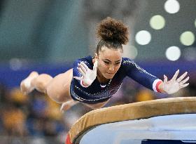 (SP)QATAR-DOHA-FIG-GYMNASTICS-WORLD CUP-WOMEN'S VAULT