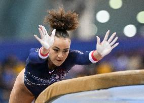 (SP)QATAR-DOHA-FIG-GYMNASTICS-WORLD CUP-WOMEN'S VAULT