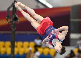 (SP)QATAR-DOHA-FIG-GYMNASTICS-WORLD CUP-MEN'S FLOOR