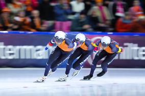 (SP)THE NETHERLANDS-HEERENVEEN-WORLD SPEED SKATING CHAMPIONSHIPS-MEN'S TEAM PERSUIT