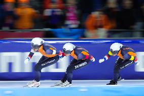 (SP)THE NETHERLANDS-HEERENVEEN-WORLD SPEED SKATING CHAMPIONSHIPS-MEN'S TEAM PERSUIT