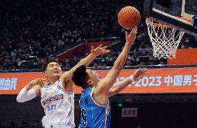 (SP)CHINA-JINAN-BASKETBALL-CBA LEAGUE-SHANDONG HEROES VS BEIJING DUCKS (CN)