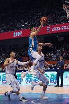 (SP)CHINA-JINAN-BASKETBALL-CBA LEAGUE-SHANDONG HEROES VS BEIJING DUCKS (CN)