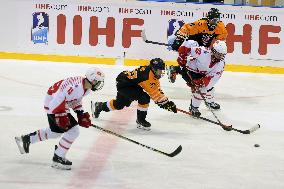 (SP)BOSNIA AND HERZEGOVINA-SARAJEVO-ICE HOCKEY-WORLD CHAMPIONSHIP-HKG VS MAS