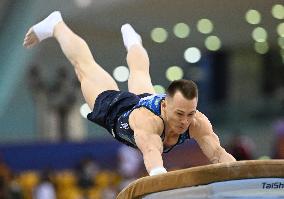 (SP)QATAR-DOHA-FIG-GYMNASTICS-WORLD CUP-MEN'S VAULT
