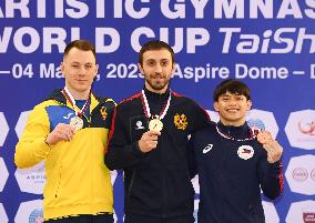 (SP)QATAR-DOHA-FIG-GYMNASTICS-WORLD CUP-MEN'S VAULT