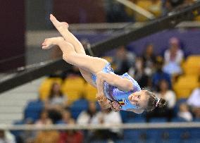 (SP)QATAR-DOHA-FIG-GYMNASTICS-WORLD CUP-WOMEN'S FLOOR EXERCISE