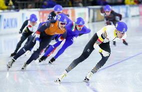 (SP)NETHERLANDS-HEERENVEEN-WORLD SPEED SKATING CHAMPIONSHIPS-MASS START MEN