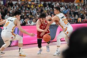 (SP)CHINA-TAIYUAN-BASKETBALL-CBA LEAGUE-SHANXI VS ZHEJIANG(CN)