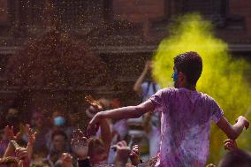 NEPAL-KATHMANDU-HOLI FESTIVAL CELEBRATION