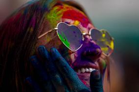 NEPAL-KATHMANDU-HOLI FESTIVAL CELEBRATION