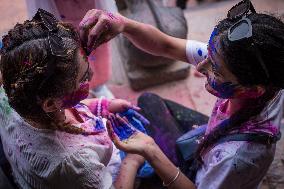 NEPAL-LALITPUR-HOLI FESTIVAL CELEBRATION