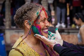 NEPAL-LALITPUR-HOLI FESTIVAL CELEBRATION