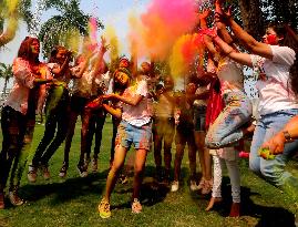 INDIA-MADHYA PRADESH-BHOPAL-HOLI CELEBRATION