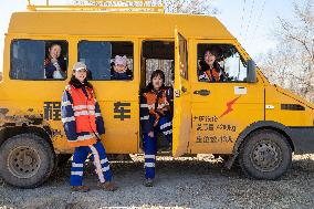 CHINA-HEILONGJIANG-RAILWAY-FEMALE INSPECTORS (CN)