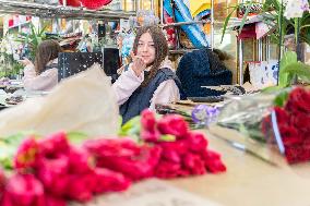 RUSSIA-VLADIVOSTOK-INT'L WOMEN'S DAY-FLOWERS