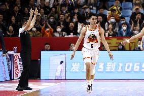 (SP)CHINA-CHANGCHUN-BASKETBALL-CBA LEAGUE-JILIN NORTHEAST TIGERS VS SHANDONG HEROS (CN)
