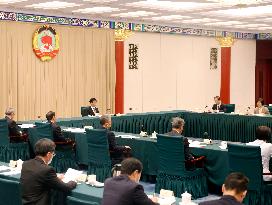 (TWO SESSIONS)CHINA-BEIJING-CPPCC-PRESIDIUM-EXECUTIVE CHAIRPERSONS-MEETING (CN)