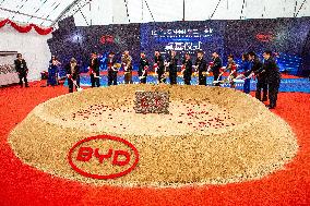 THAILAND-RAYONG-CARMAKER BYD-GROUNDBREAKING CEREMONY