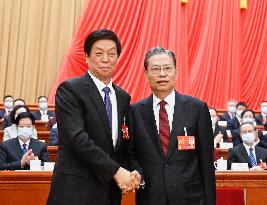 (TWO SESSIONS)CHINA-BEIJING-NPC-ZHAO LEJI-LI ZHANSHU-ANNUAL SESSION-THIRD PLENARY MEETING (CN)